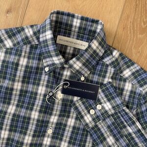 Holderness‎ & Bourne Shirt Mens Sz Small The Andrews Tailored Fit Stretch Plaid
